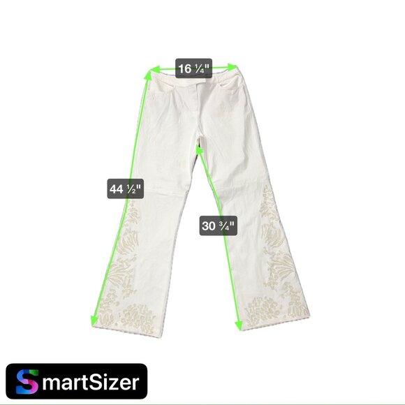St. John Evening By Marie Gray Womens Embellished Dress Pants Size 12 White - Picture 8 of 9